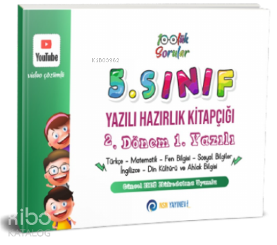 5 Sınıf Yazılı Hazırlık Kitapçığı 2 Dönem 1 Yazılı;Çek Kopart | benlik