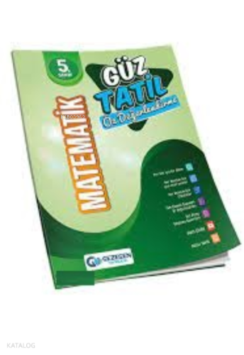 5.Sınıf Yeni Matematik Güz Tatil Kitabı 2022-2023 | benlikitap.com