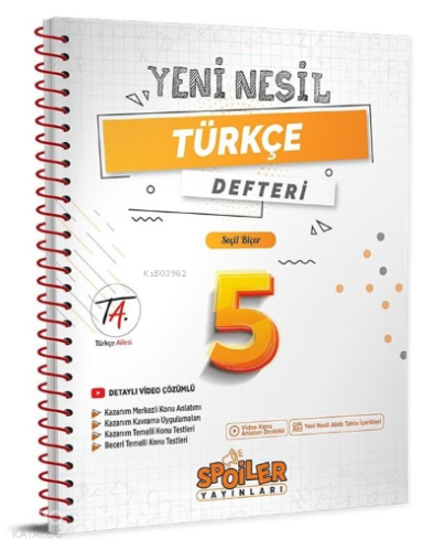 5.Sınıf Yenı Nesıl Turkce Defterı