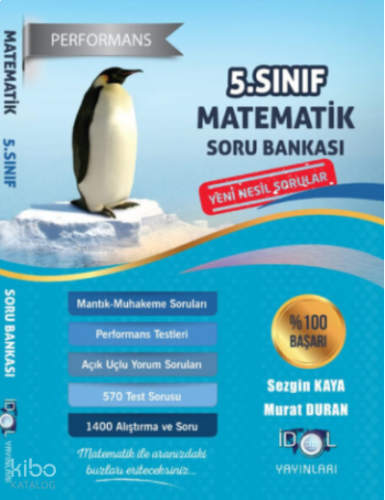 5. Sınıf Yüksek Performans Matematik Soru Bankası İdol Yayınları