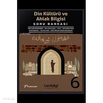 6. Sınıf Din Kültürü Ve Ahlak Bilgisi Soru Bankası Tambilgi Yayınları
