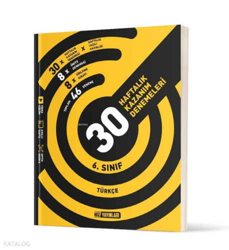 6.Sınıf Türkçe Haftalık Deneme | benlikitap.com