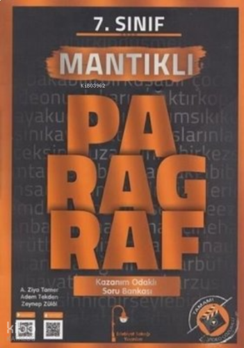7.Sınıf Mantıklı Paragraf Soru Bankası | benlikitap.com