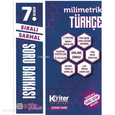 7.Sınıf Milimetrik Türkçe Soru Bankası