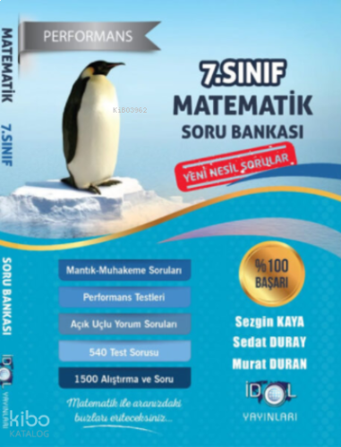 7. Sınıf Performans Matematik Soru Bankası İdol Yayınları | benlikitap