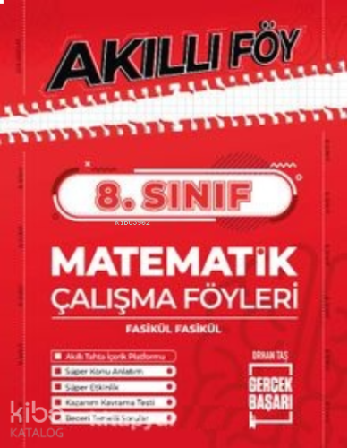 8. Sınıf;Akıllı Föy Matematik Çalışma Föyleri Fasikül Fasikül | benlik