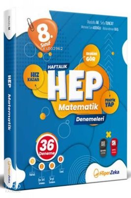 8. Sınıf HEP Matematik Haftalık Deneme Föyleri