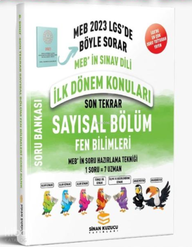 8. Sınıf LGS İlk Dönem Son Tekrar Sayısal Bölüm Fen Bilimleri Soru Bankası