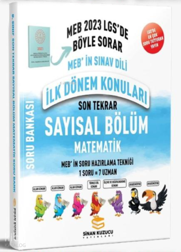 8. Sınıf LGS İlk Dönem Son Tekrar Sayısal Bölüm Matematik Soru Bankası