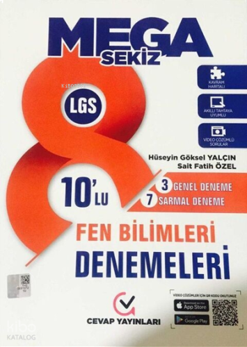 8. Sınıf LGS MEGA Fen Bilimleri 10 lu Denemeleri | benlikitap.com