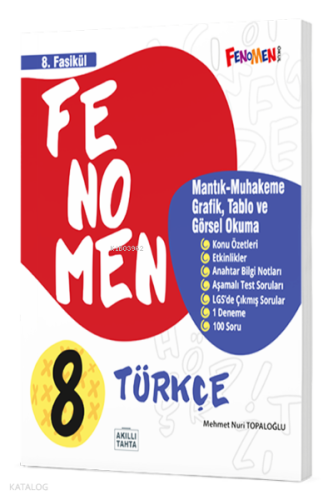 8. Sınıf Türkçe 8. Fasikül (Mantık Muhakeme,Grafik,Tablo Ve Görsel Oku