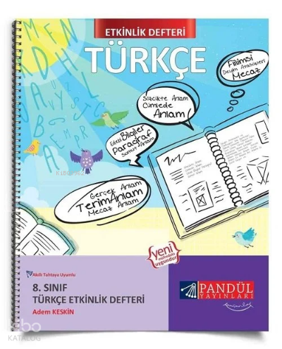8. Sınıf Türkçe Etkinlik Defteri