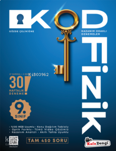 9. Sınıf KOD Fizik Haftalık Sarmal Deneme- 30 Haftalık | benlikitap.co