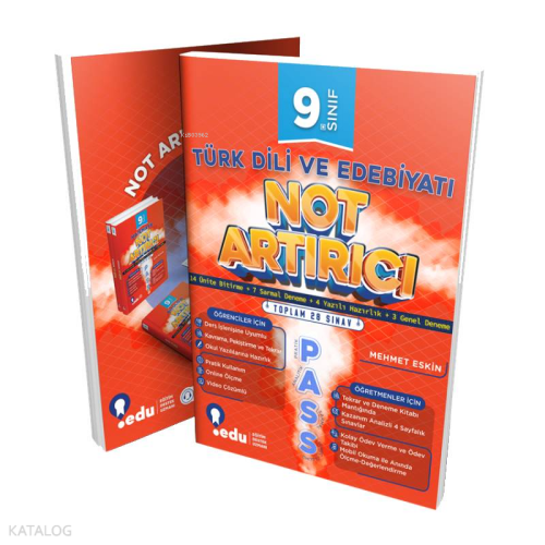 9. Sınıf Türk Dili ve Edebiyatı PASS Not Artırıcı | benlikitap.com