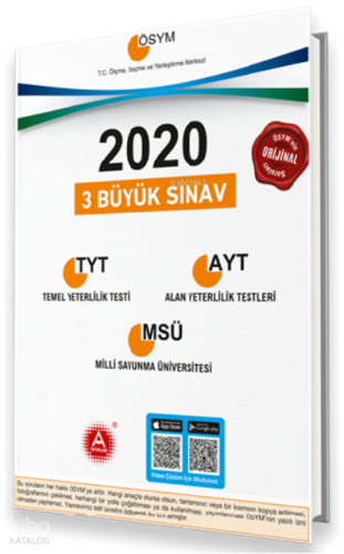 A Yayınları Tyt Ayt Msü Tıpkı Basım Seti -2021 | benlikitap.com