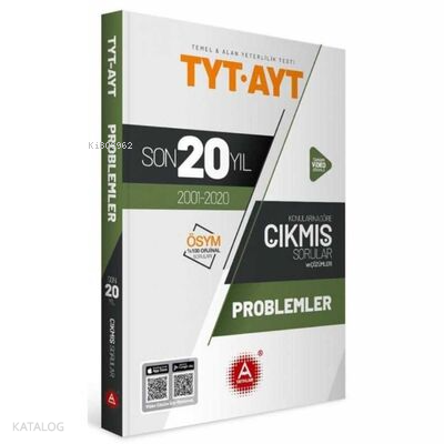 A Yayınları Tyt Ayt Problemler Son 20 Yıl Çıkm -2021 | benlikitap.com