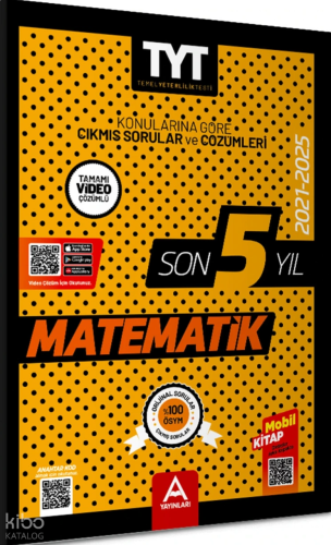A Yayınları TYT Matematik Son 5 Yıl Çıkmış Sorular | benlikitap.com