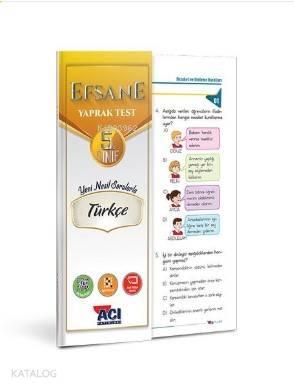 Açı Yayınları 5.Sınıf Efsane Türkçe Yaprak Test | benlikitap.com