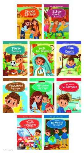 Akıllı Bıdık ve Maceraları İlkokul 1. 2. 3. Sınıf Eğitici ve Eğlenceli Okuma Kitabı Hikaye Seti (10 Kitap)