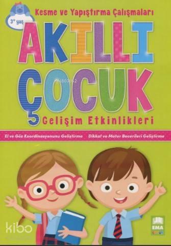 Akıllı Çocuk Kesme ve Yapıştırma Çalışmaları Gelişim Etkinlikleri 3+ |