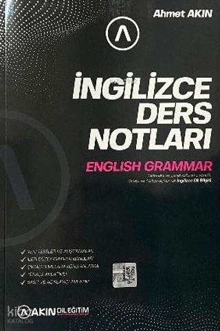 Akın Dil Eğitim İngilizce Ders Notları English Grammar | benlikitap.co