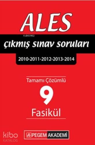 ALES Tamamı Çözümlü (2010-2014) 9 Fasikül Çıkmış Sınav Soruları 2015 |