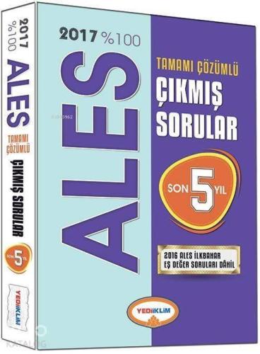 ALES Tamamı Çözümlü Çıkmış Sorular Son 5 Yıl 2017 | benlikitap.com