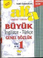 Alfa Büyük İngilizce - Türkçe Genel Sözlük (3 Cilt)