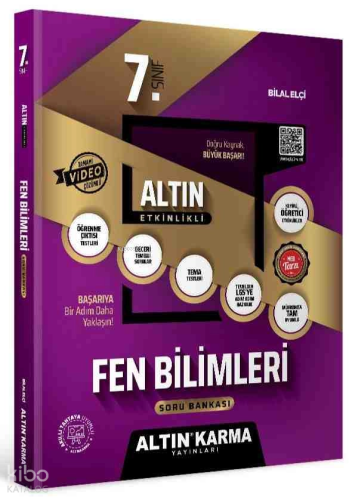 Altın Karma 7. Sınıf Fen Bilimleri Altın Etkinlikli Kazanım Soru Bankası
