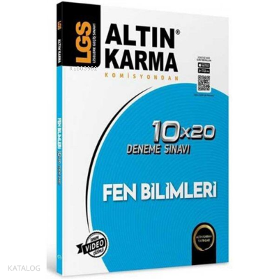Altın Karma 8. Sınıf LGS Fen Bilimleri 10x20 Deneme Sınavı | benlikita