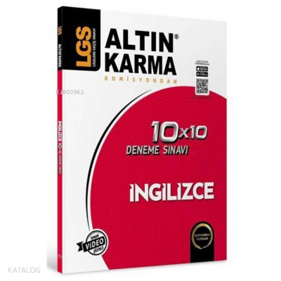 Altın Karma 8.Sınıf LGS İngilizce 10x10 Deneme Sınavı | benlikitap.com