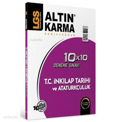 Altın Karma 8.Sınıf LGS İnkılap Tarihi Ve Atatürkçülük 10x10 Deneme Sı
