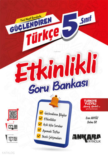 Ankara Yayıncılık 5. Sınıf Güçlendiren Türkçe Etkinlikli Soru Bankası 