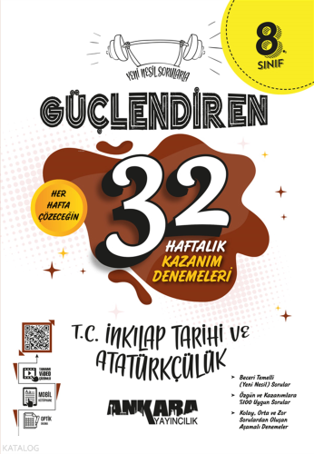 Ankara Yayınları 8.Sınıf Güçlendiren T.C. İnkılap Tarihi ve Atatürkçül