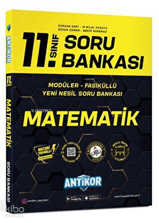 Antikor 11.Sınıf Matematik Soru Bankası | benlikitap.com