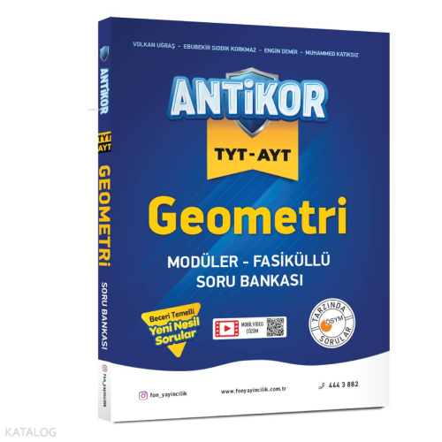 Antikor Tyt-Ayt Geometri Soru Bankası | benlikitap.com