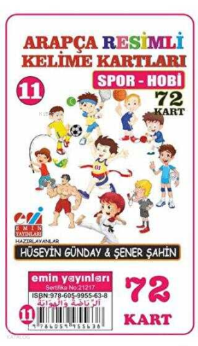 Arapça 11.Spor-Hobi / Resimli Kelime Kartları 72-Kart | benlikitap.com