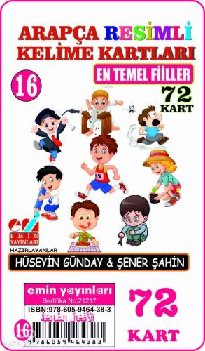 Arapça 16.En Temel Fiiler / Resimli Kelime Kartları 72-Kart | benlikit