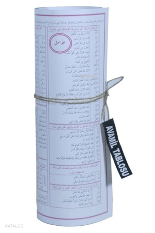 Arapça Avamil Şeması | benlikitap.com
