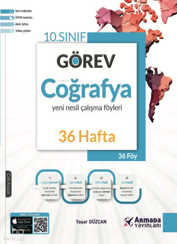 Armada Yayınları 10.Sınıf Görev Coğrafya Çalışma Föyleri (36 Hafta)