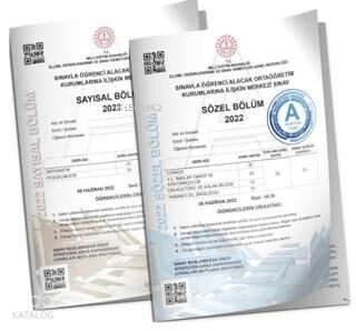 Av Yayınları 8. Sınıf AV LGS Tıpkı Basım 2022 Çıkmış Soru Denemesi SAY-SÖZ