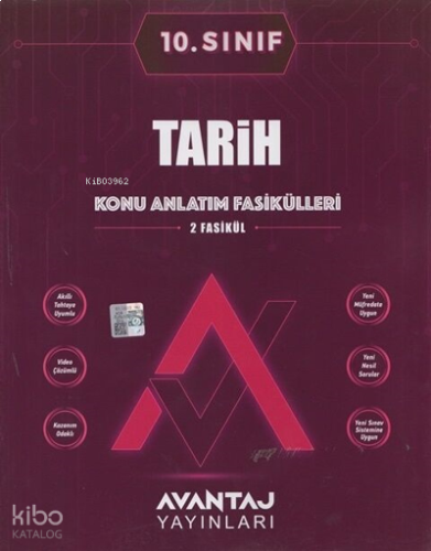 Avantaj Yayınları 10.Sınıf Tarih Konu Anlatım Fasikülleri