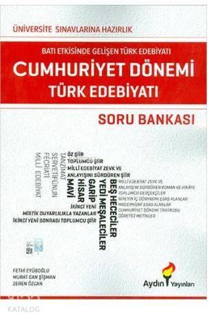 Aydın Yayınları TYT AYT Cumhuriyet Dönemi Türk Edebiyatı Soru Bankası Aydın 
