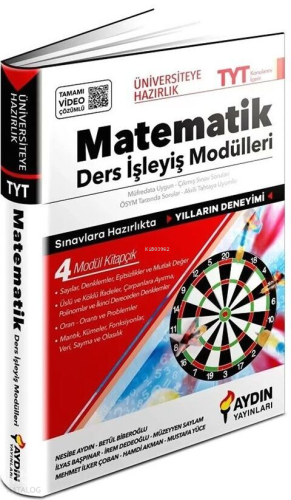 Aydın Yayınları TYT Matematik Ders İşleyiş Modülleri | benlikitap.com