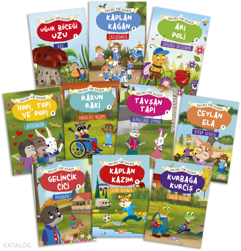 Ayetlerle Dini Değerler Set (10 Kitap) | benlikitap.com