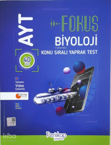 AYT Biyoloji Fokus Konu Sıralı Yaprak Test