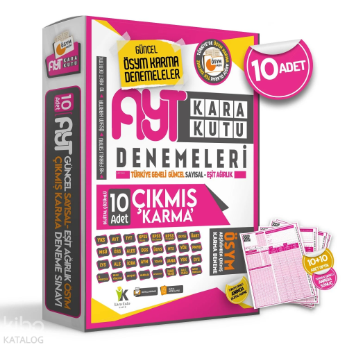 AYT ÖSYM Çıkmış Karma Kara Kutu Sayısal-Eşit Ağırlık TG D.Çözümlü Dene