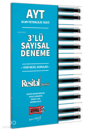 AYT Resital Serisi 3'lü Sayısal Deneme Yargı Yayınları