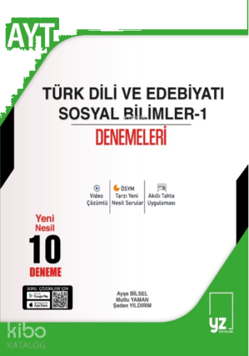 AYT Türk Dili ve Edebiyatı Sosyal Bilimleri-1 ;10 Deneme | benlikitap.