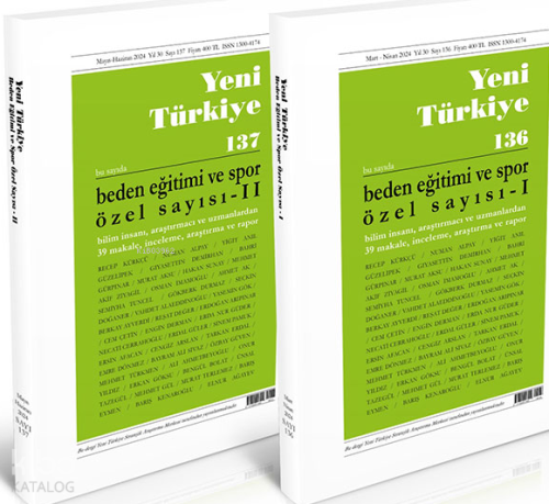 Beden Eğitimi ve Spor Özel Sayısı 136-137, Sayılar (2 Cilt) | benlikit